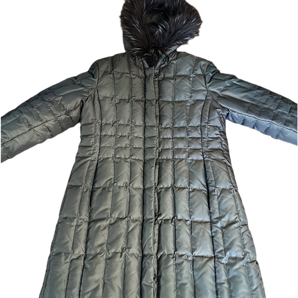 1 Madison Olive green down puffer jacket long warm winter outerwear - Picture 1 of 16